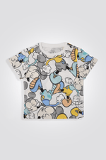 סט פיג’מה קצרה MICKEY בצבע לבן לילדים - MASHBIR//365