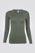 חולצה תרמית אנטי בקטריאלית צווארון עגול - SLIM FIT