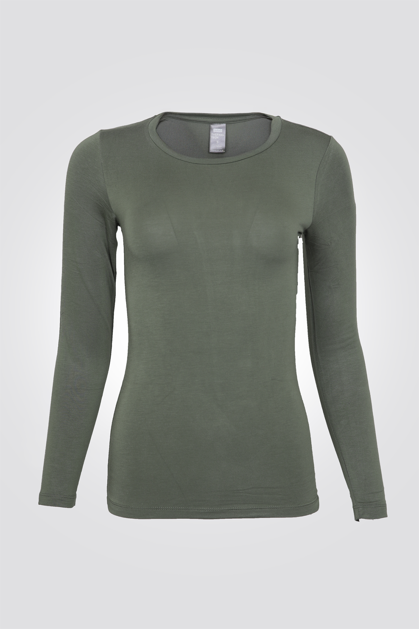 חולצה תרמית אנטי בקטריאלית צווארון עגול - SLIM FIT