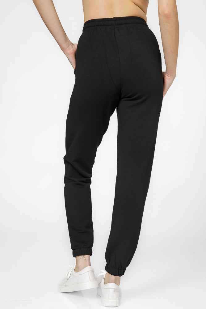 מכנסי פוטר ארוכים בצבע שחור