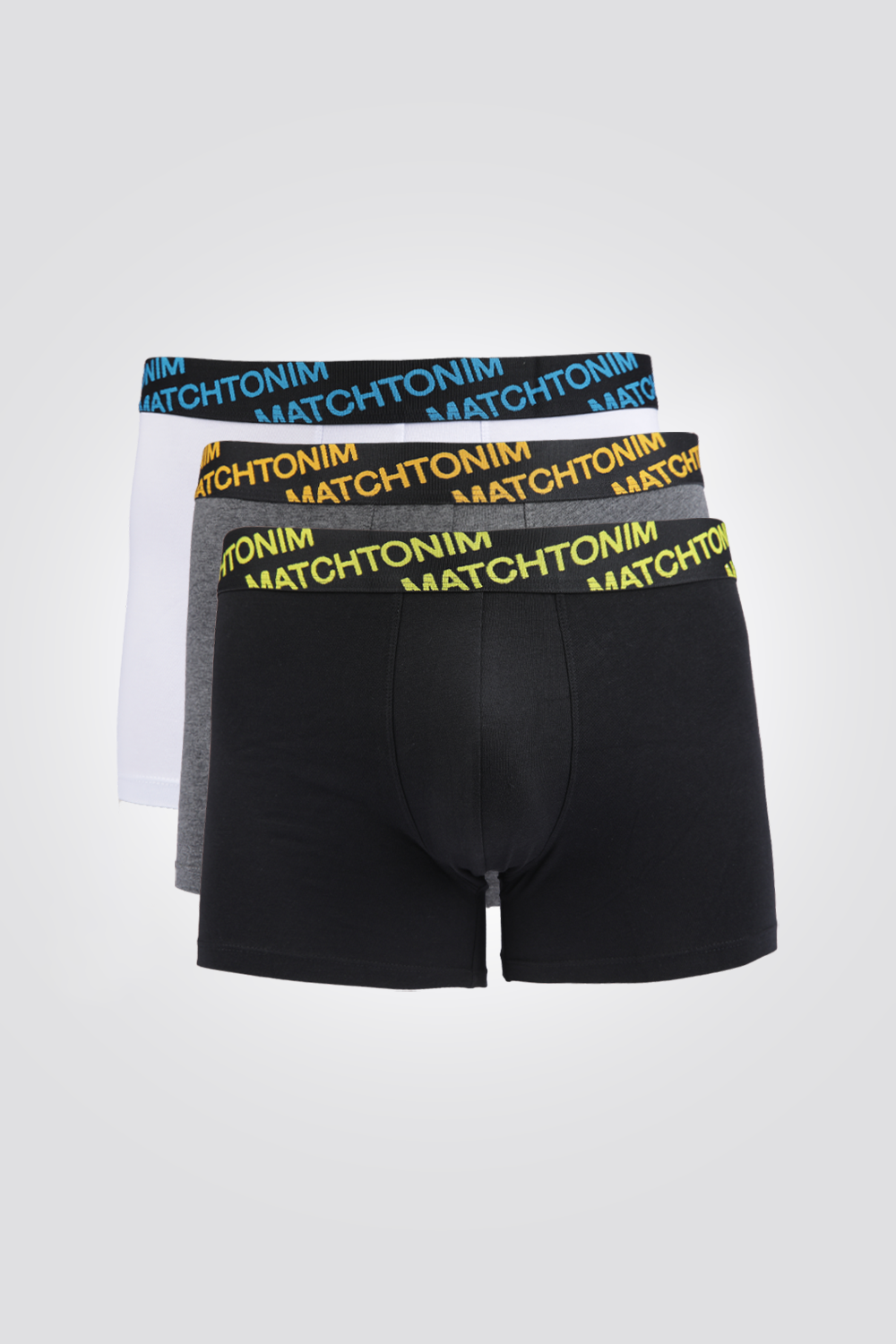 מארז 3 תחתוני בוקסר צמודים וקצרים NEON