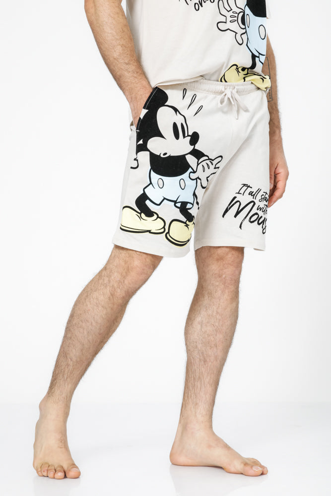 מכנסי פיג'מה קצרים מיקי מאוד לגברים