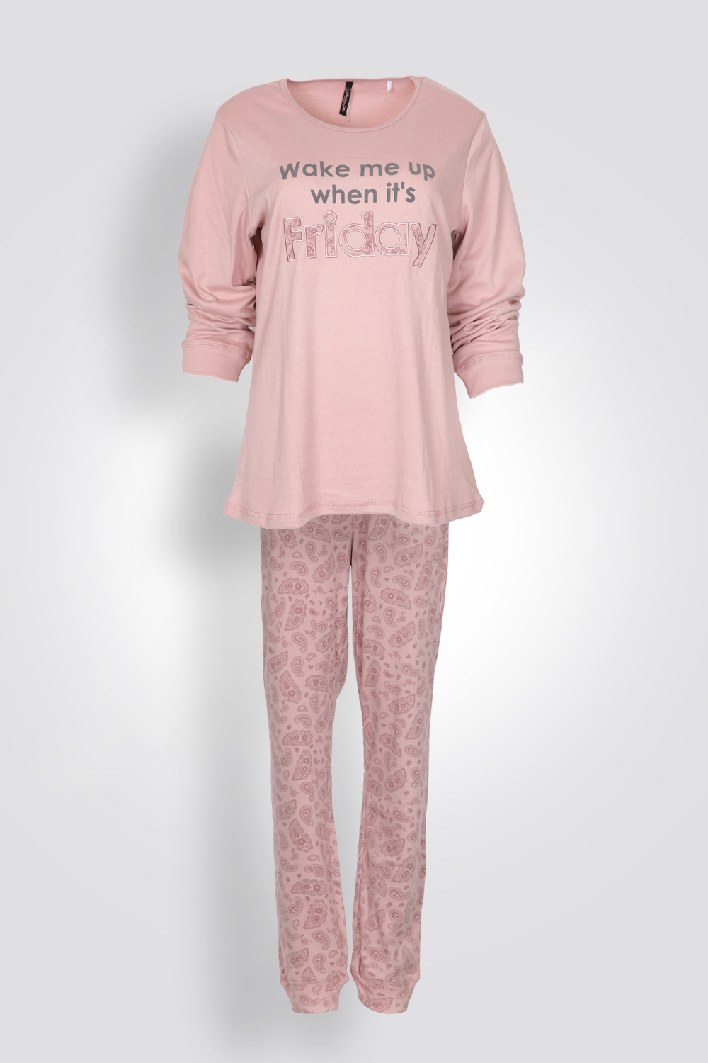 סט פיג'מה ארוכה אינטרלוק