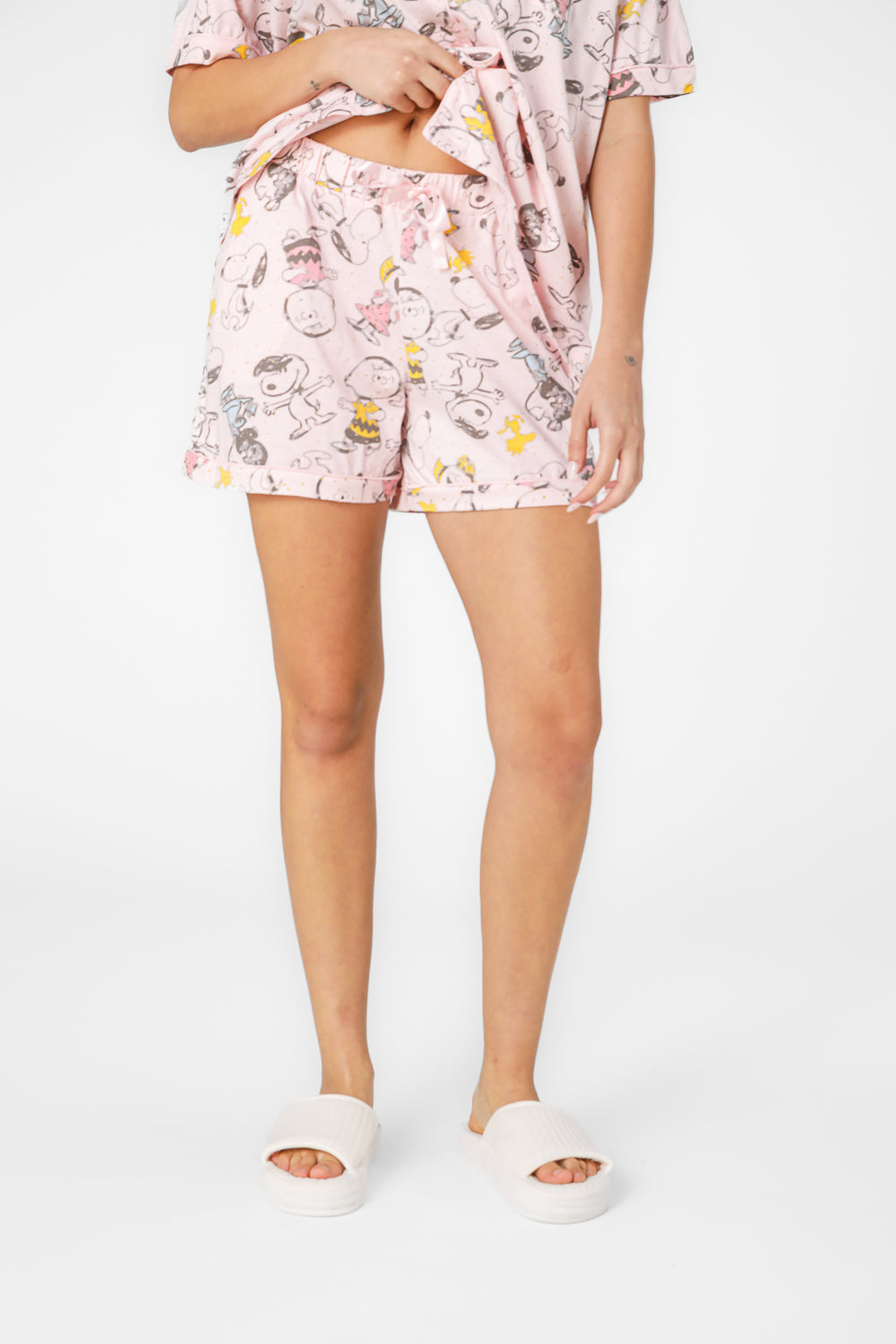 סט פיג'מה מכופתרת סנופי 