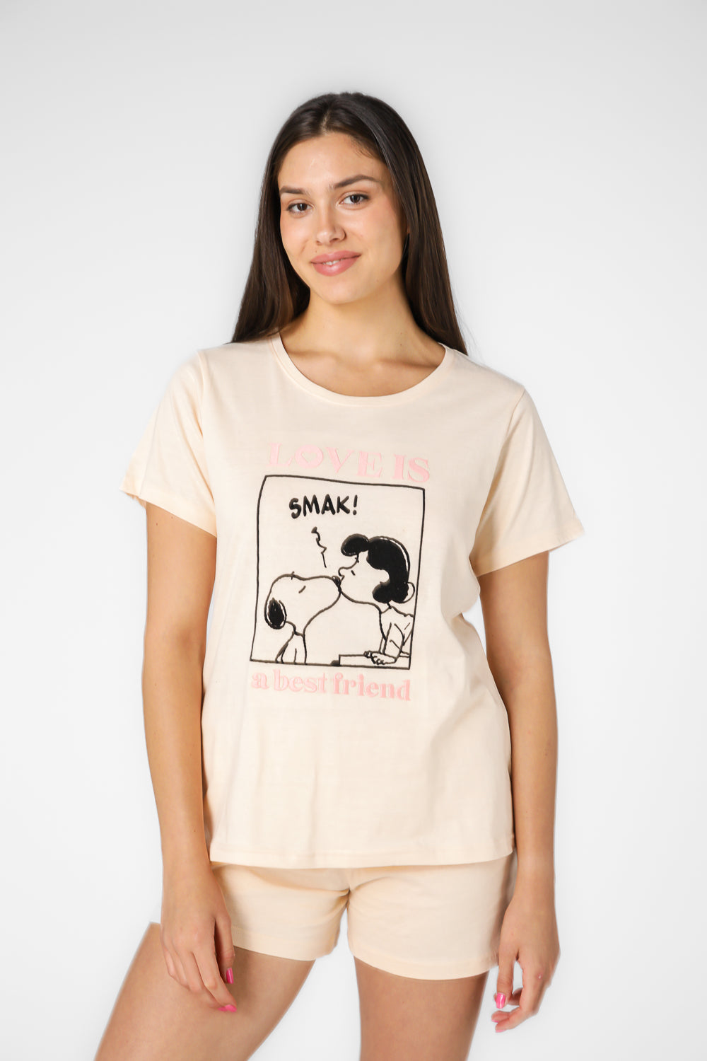 סט פיג'מה קצרה סנופי 