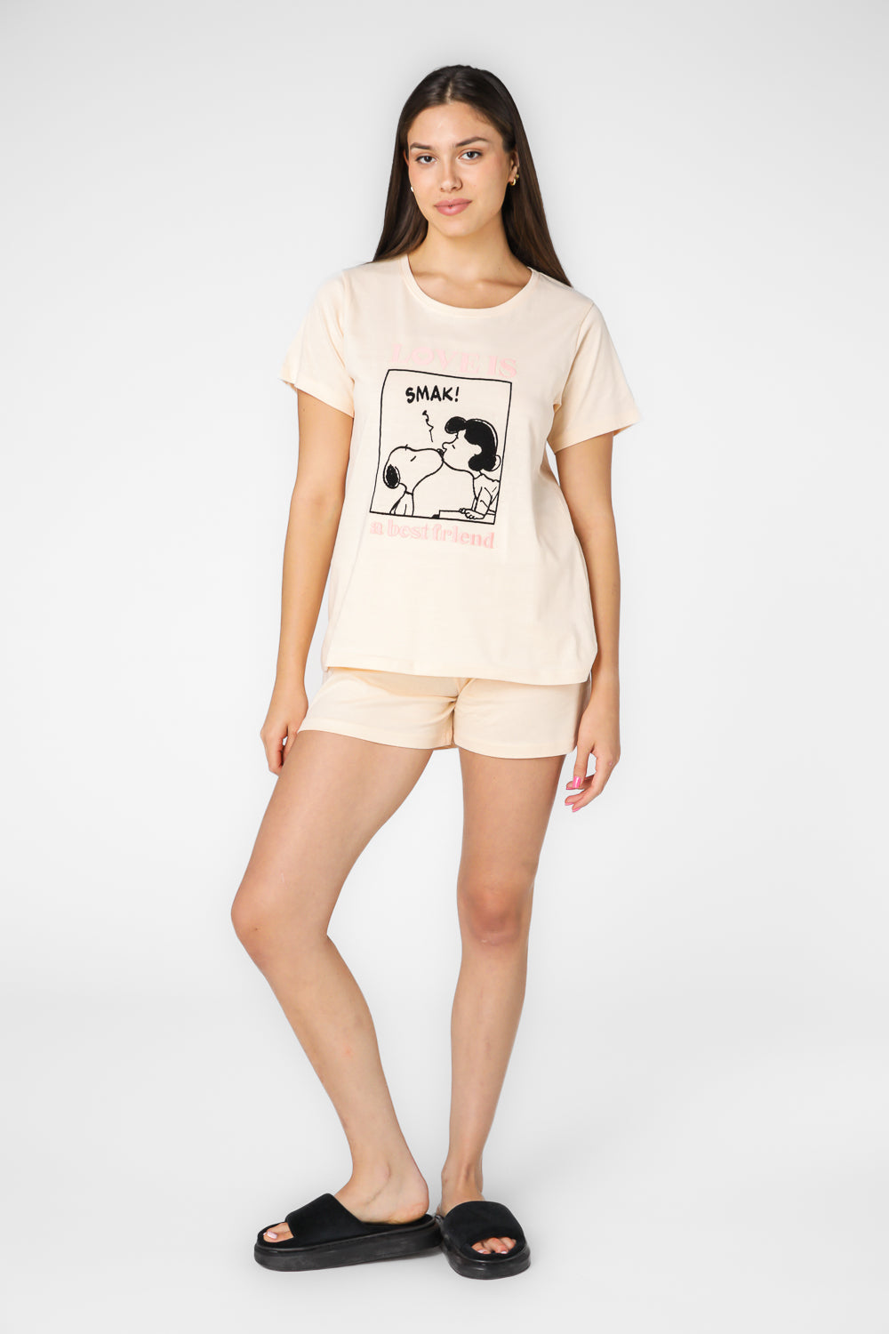 סט פיג'מה קצרה סנופי 