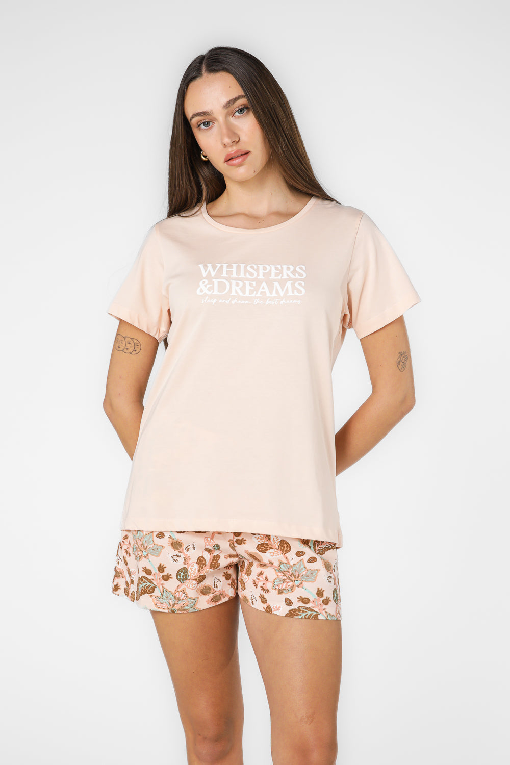 סט פיג'מה קצרה