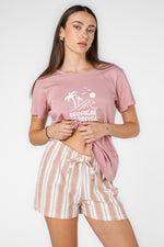 סט פיג'מה קצרה