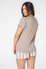 סט פיג'מה קצרה