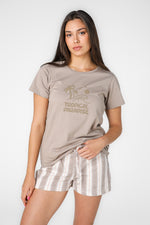 סט פיג'מה קצרה