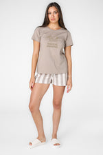סט פיג'מה קצרה