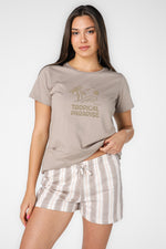 סט פיג'מה קצרה