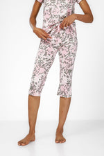 סט פיג'מה 3/4 בהדפס מנומר בגוון ורוד - MASHBIR//365