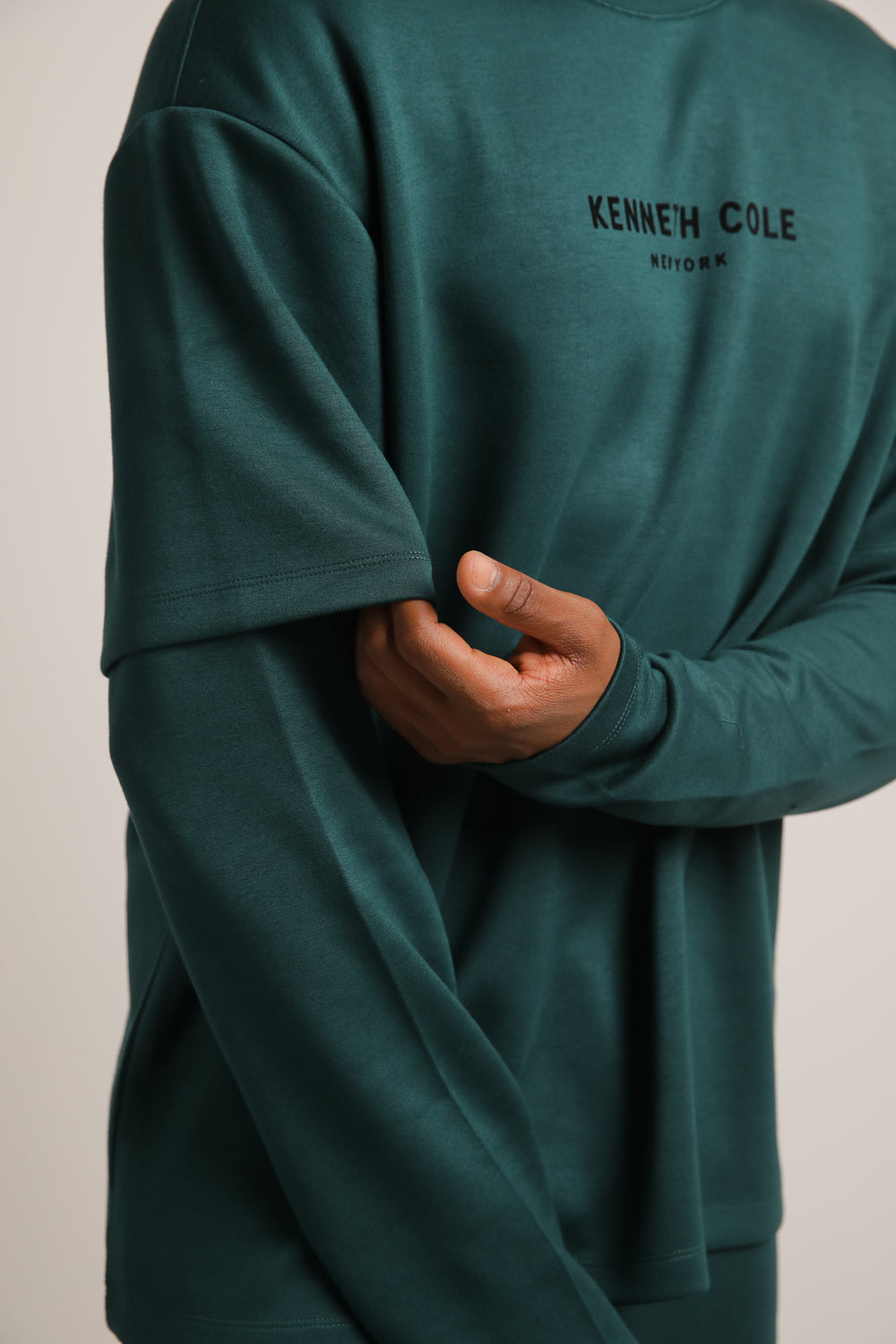 טישירט ארוכה עם שרוולים כפולים | קנת קול