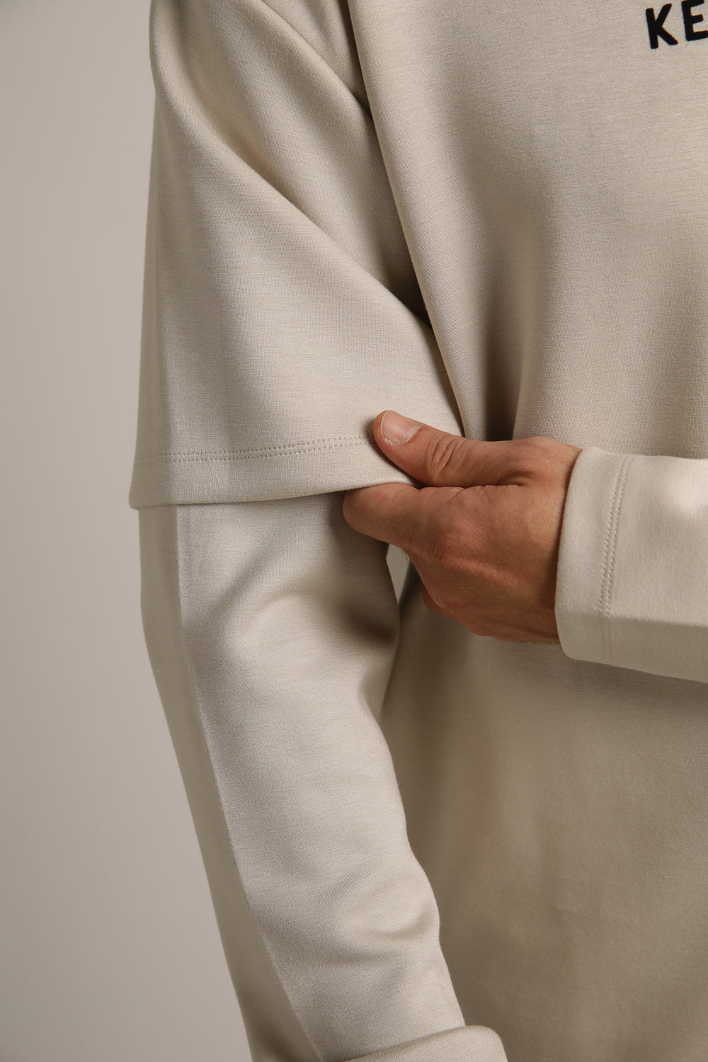 טישירט ארוכה עם שרוולים כפולים | קנת קול