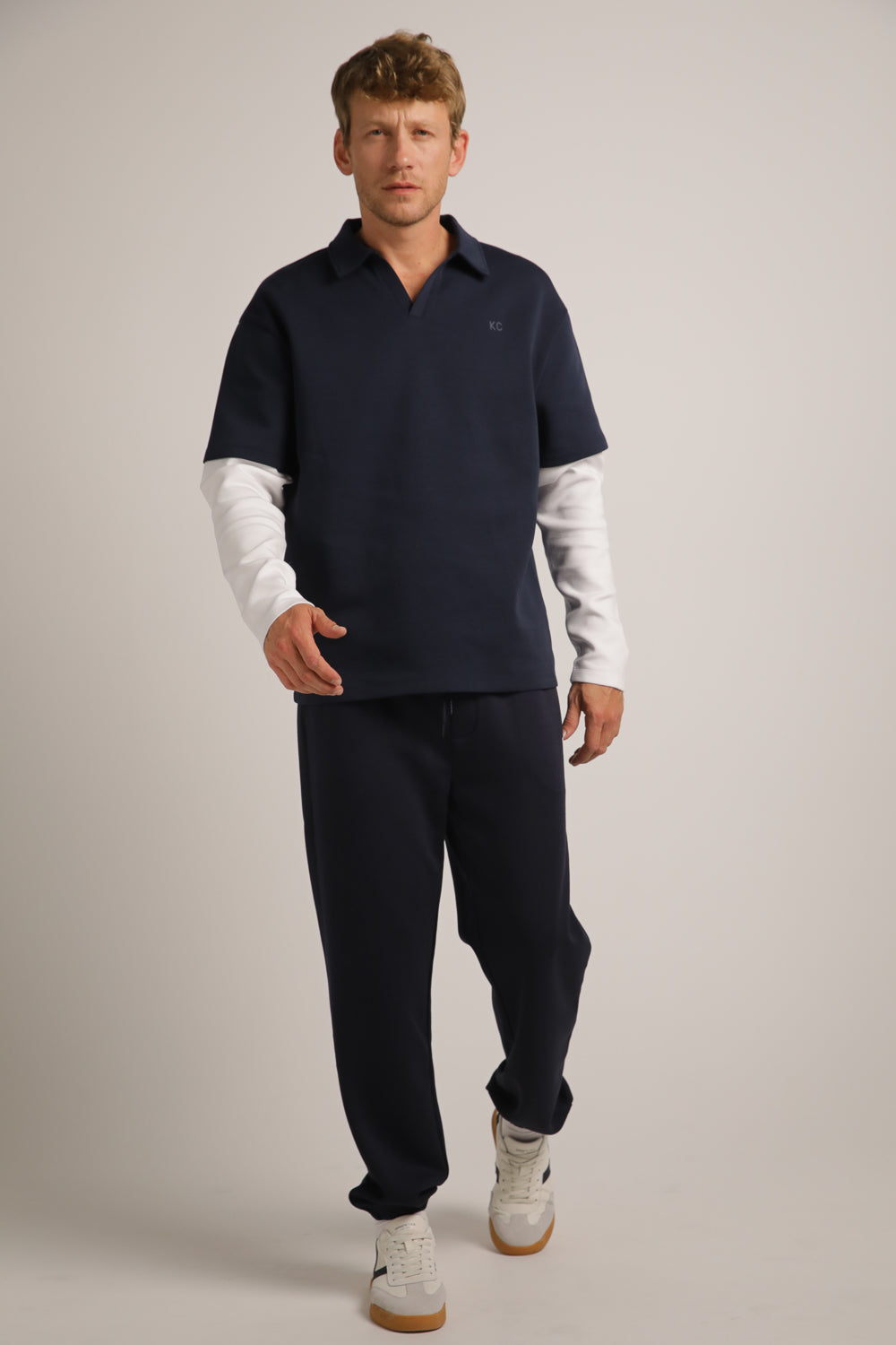 מכנסי טרנינג עם סיומת גומי | קנת קול