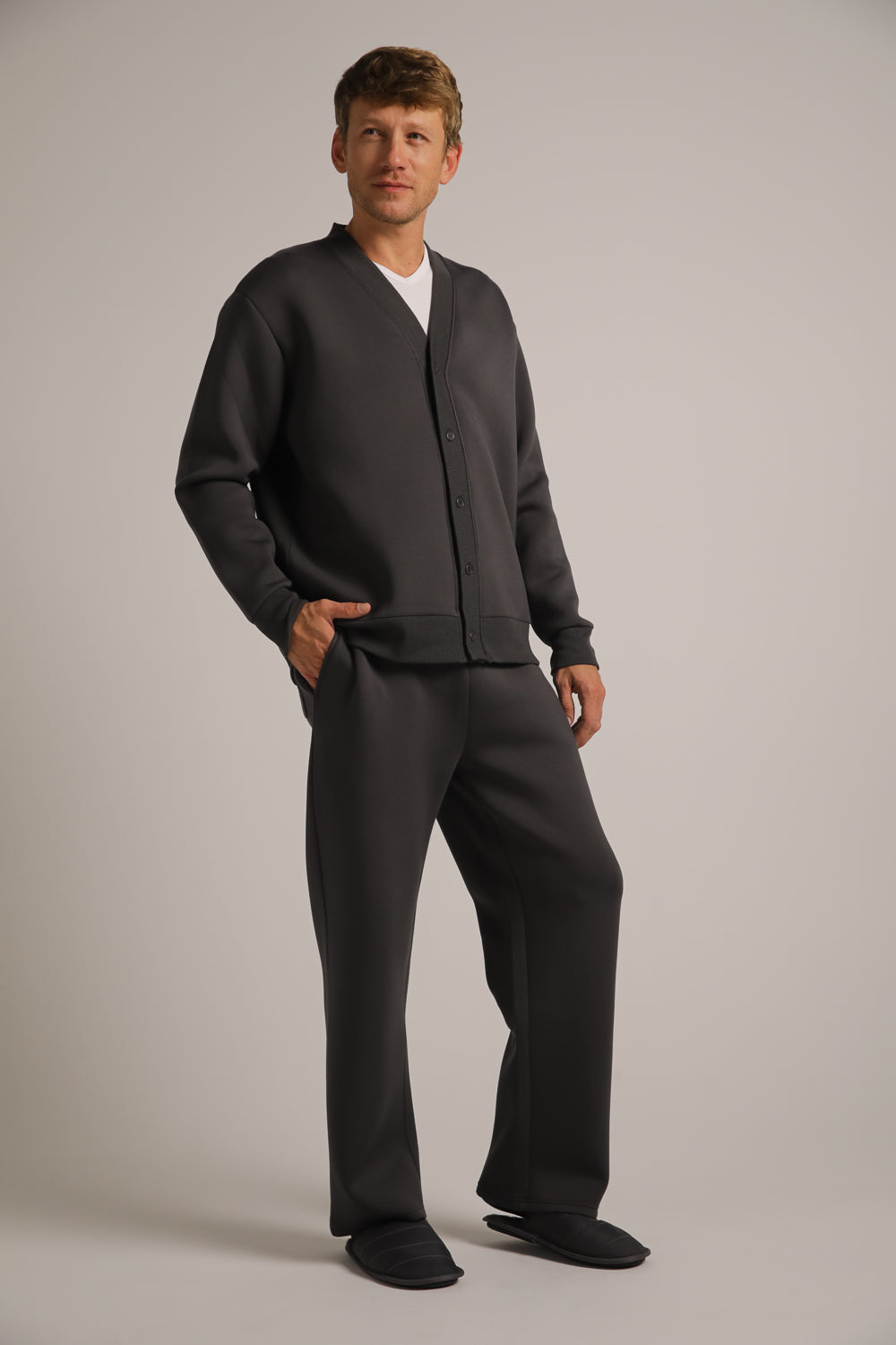 ג'קט עם כפתורים ולוגו מובלט | קנת קול