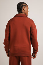 סווטשירט חצי רוכסן עם צווארון ריב | קנת קול