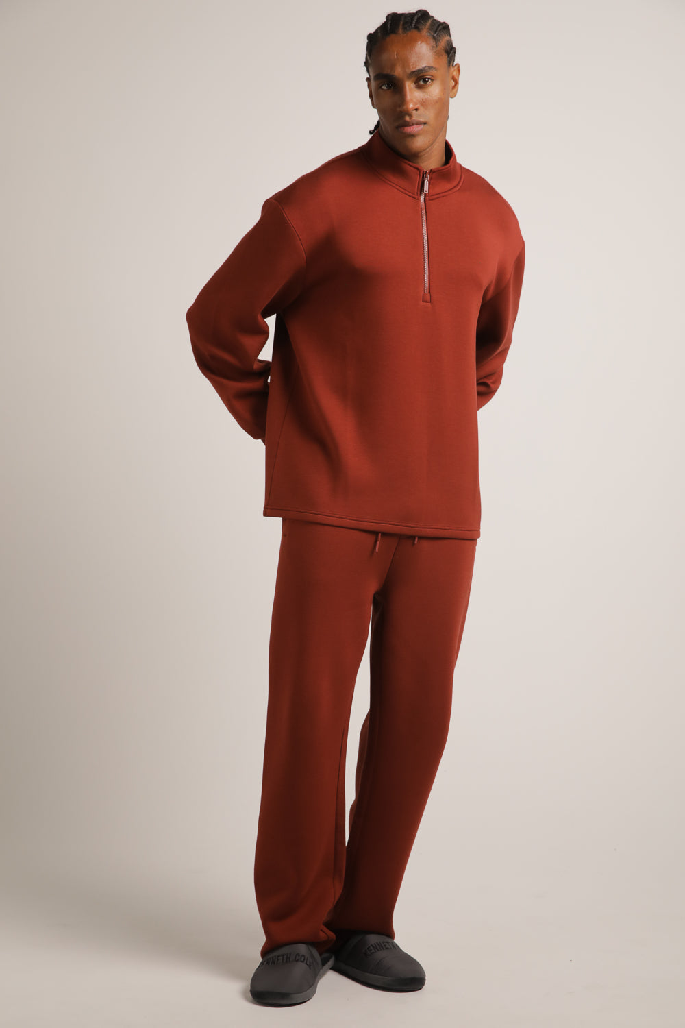 סווטשירט סקובה עם חצי רוכסן | קנת קול