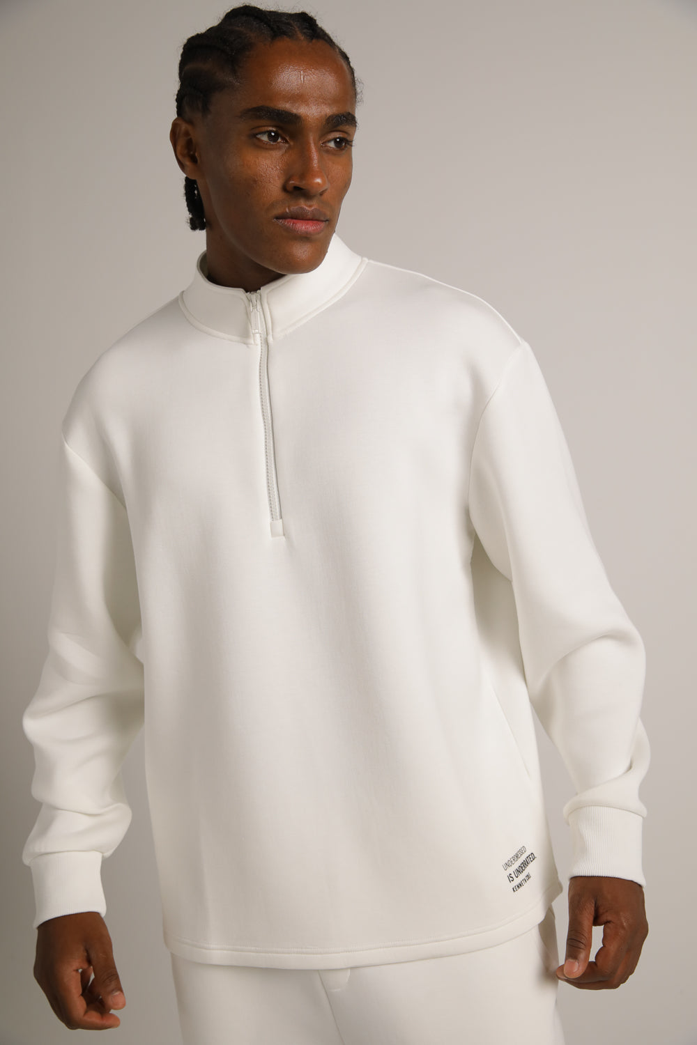 סווטשירט סקובה עם חצי רוכסן | קנת קול