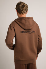 סווטשירט עם קפוצ'ון מבד אינטרלוק | קנת קול