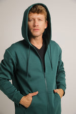 סווטשירט עם קפוצ'ון מבד אינטרלוק | קנת קול