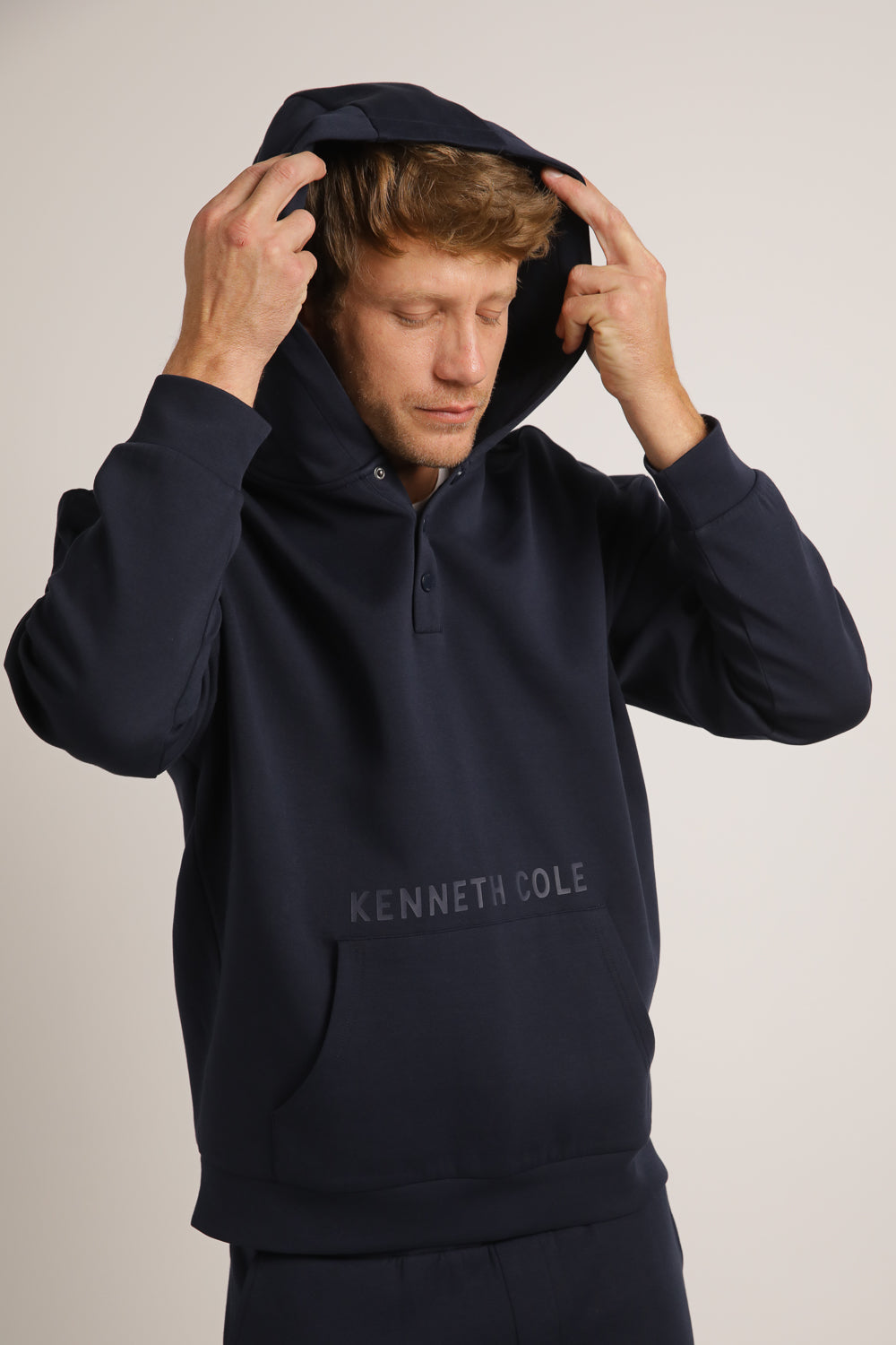 סווטשירט אינטרלוק עם קפוצ'ון | קנת קול