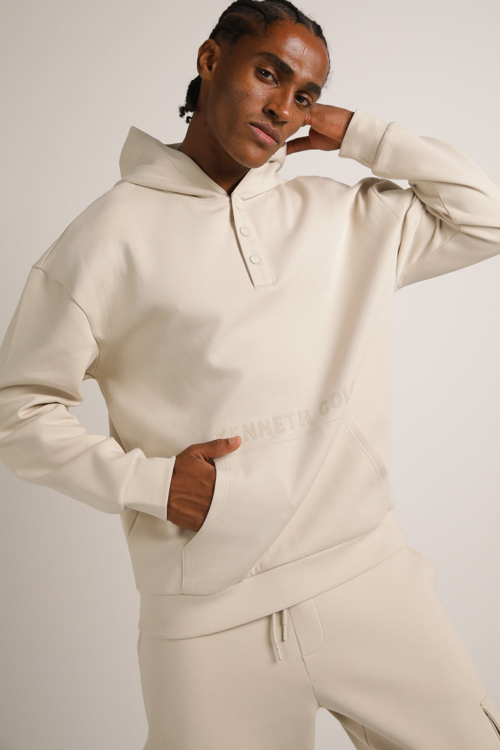 סווטשירט אינטרלוק עם קפוצ'ון | קנת קול