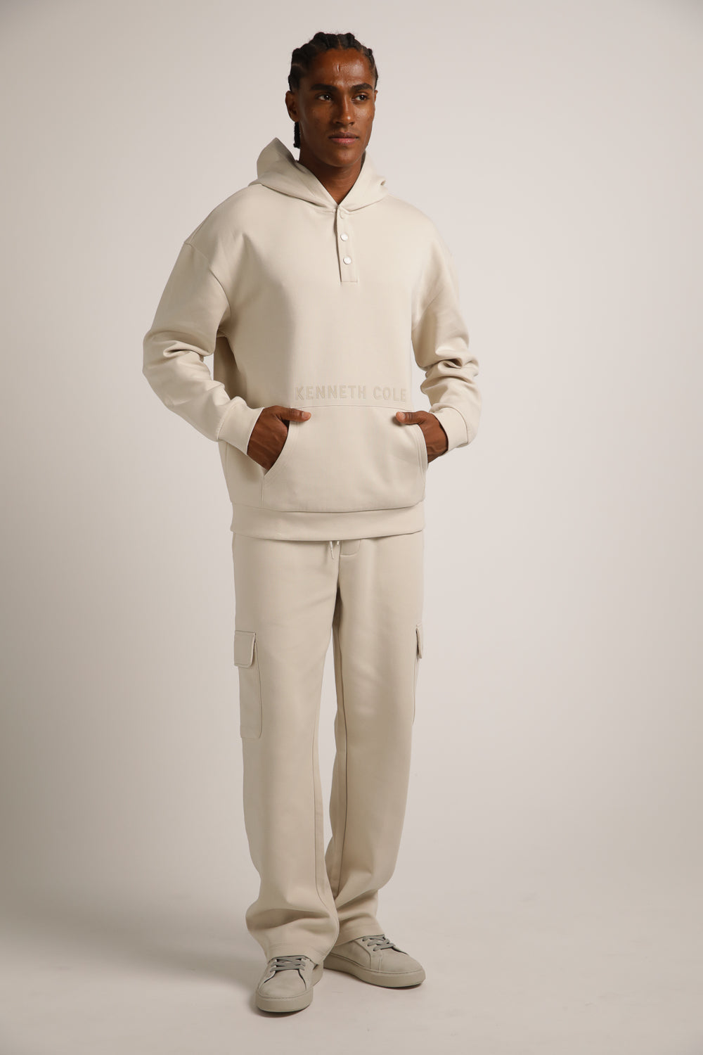 סווטשירט אינטרלוק עם קפוצ'ון | קנת קול