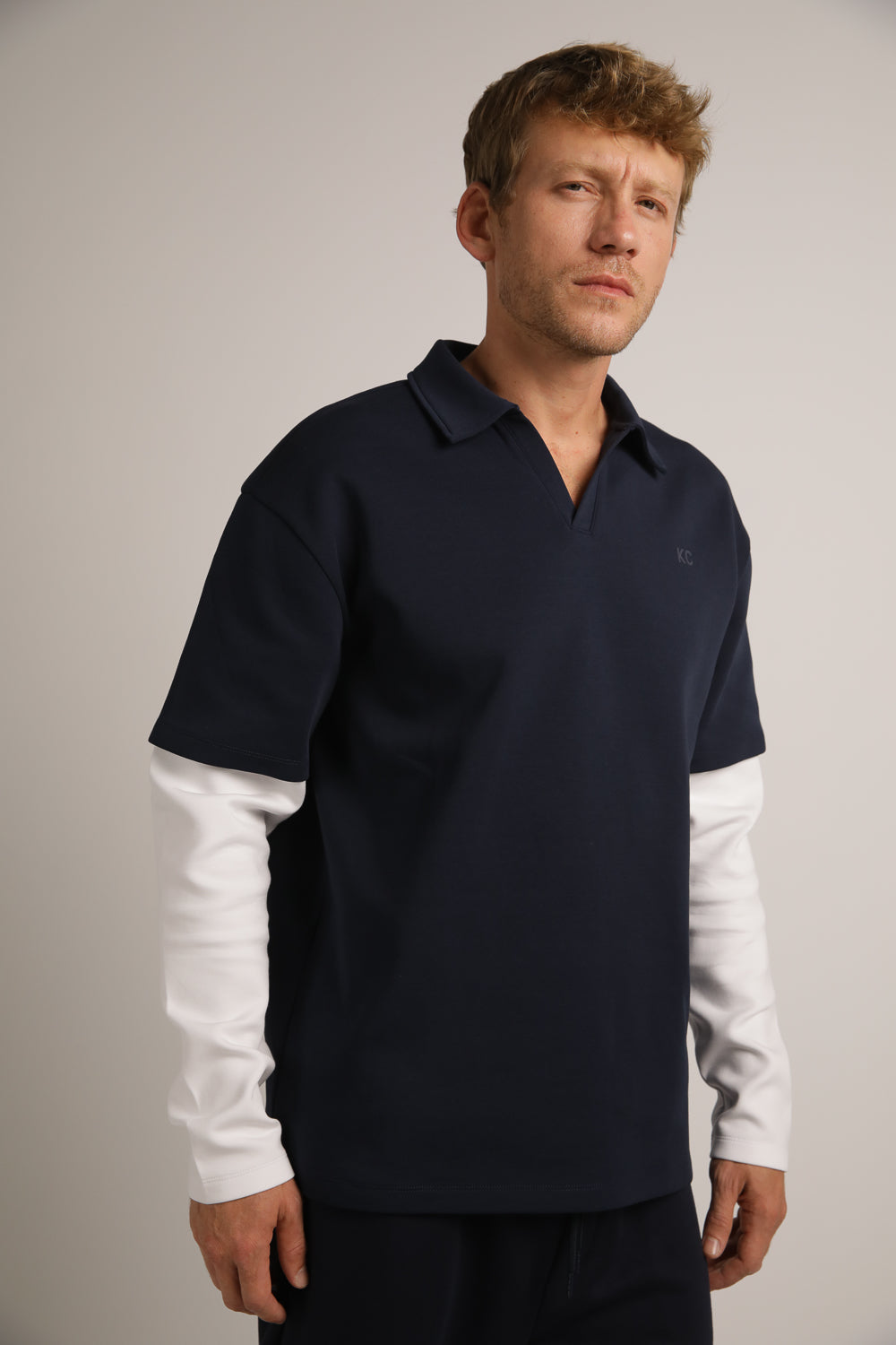 חולצת פולו עם שרוולים כפולים | קנת קול