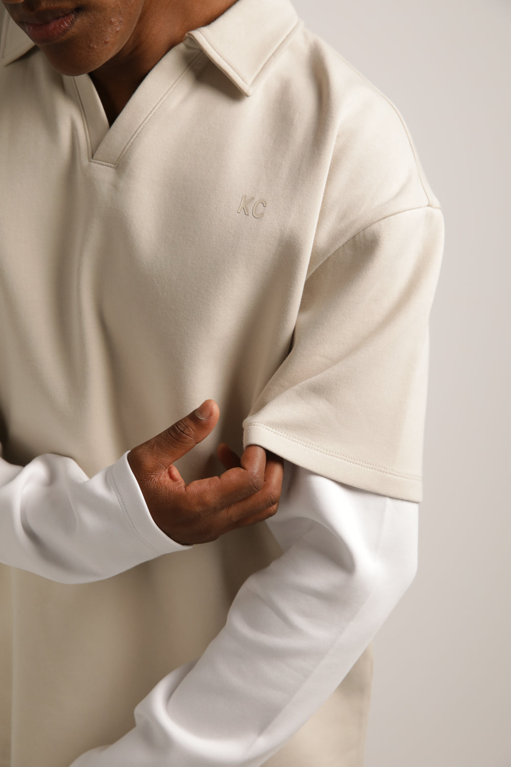 חולצת פולו עם שרוולים כפולים | קנת קול