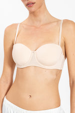 חזיית סטרפלס סופט עם ברזלים וריפוד