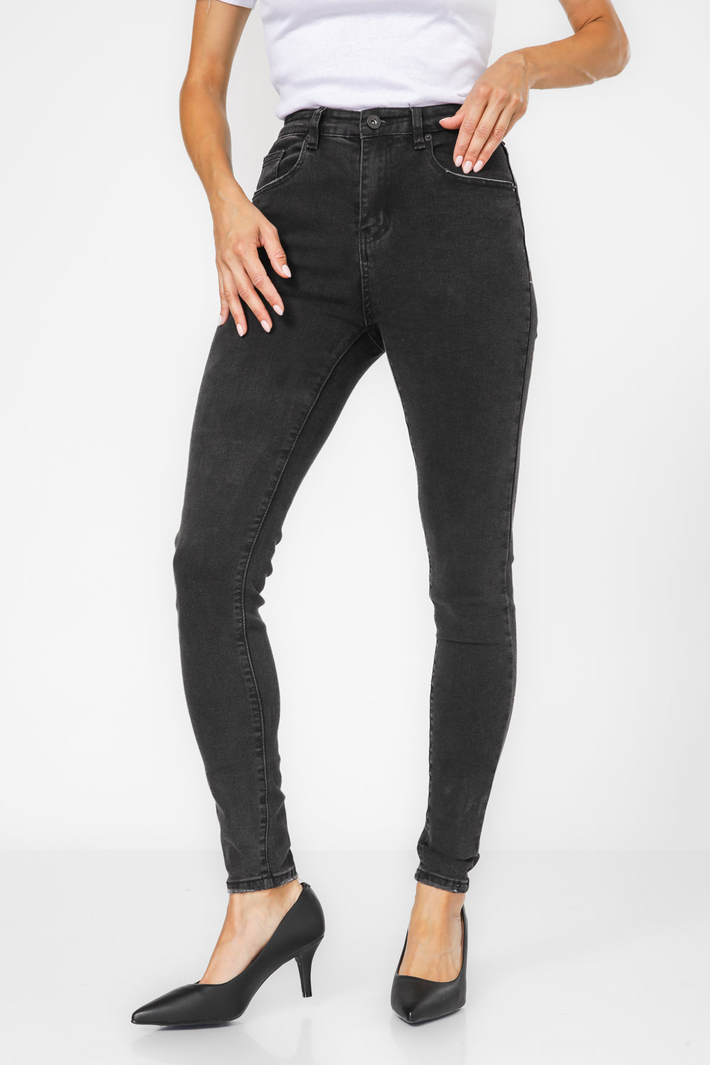 גינס מותן רלקס בצבע אפור