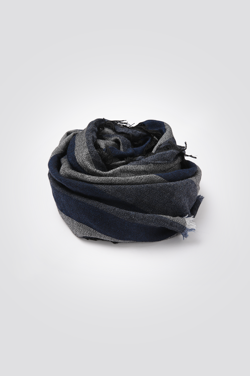 צעיף פסים לגברים נייבי