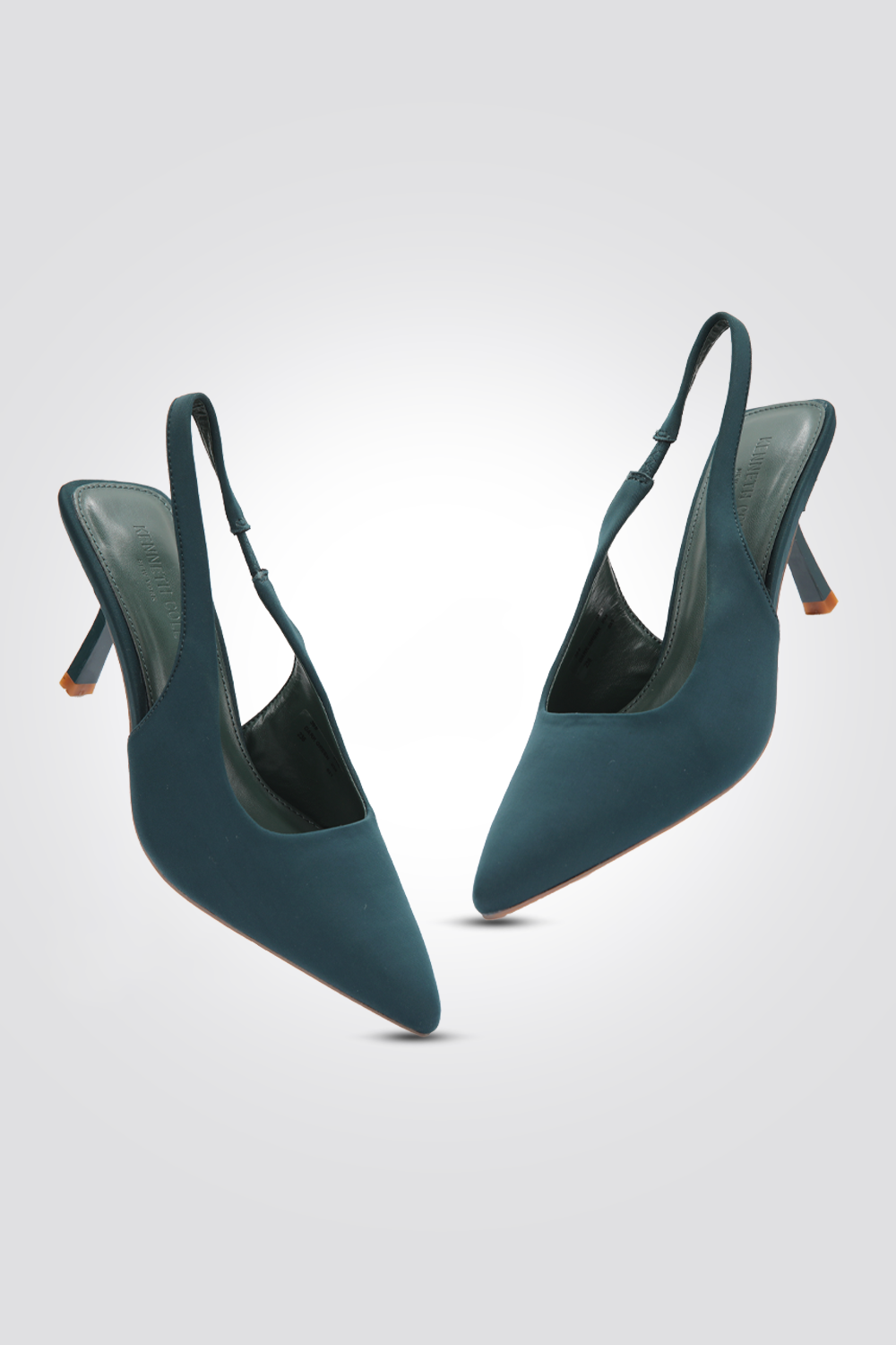 סנדלי עקב אלגניות בצבע ירוק