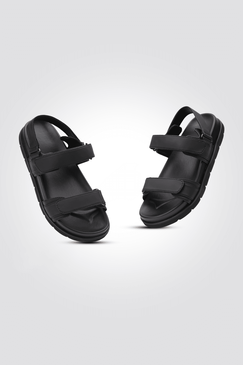 סנדל לנשים FLAT ANKLE STRAP בצבע שחור - MASHBIR//365