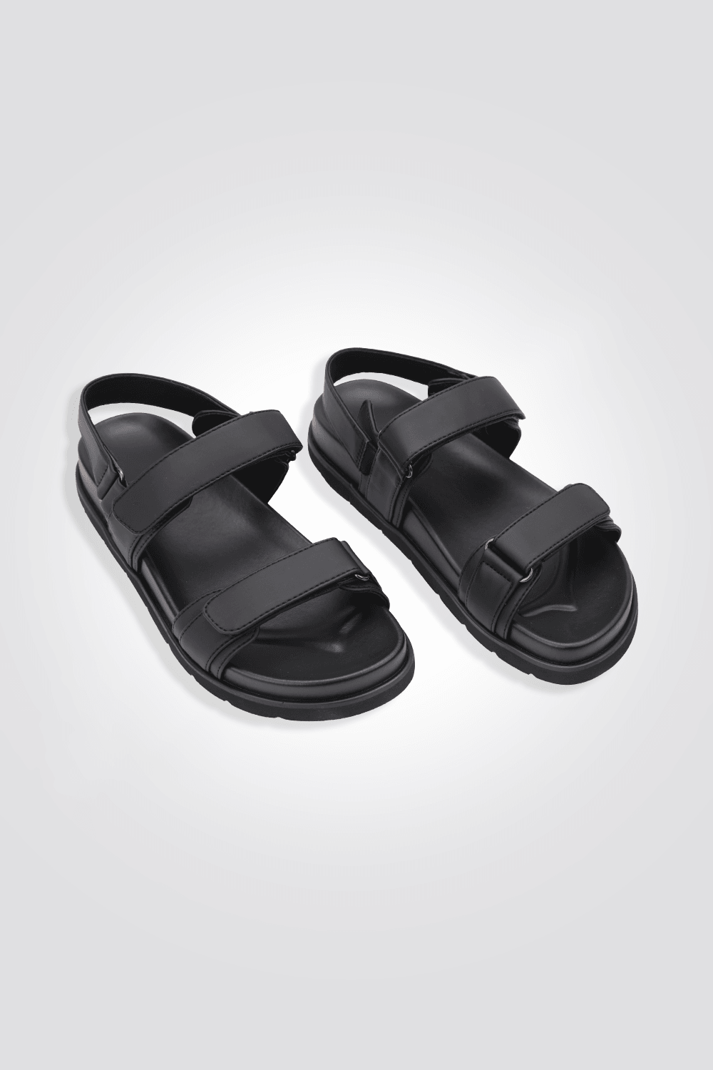 סנדל לנשים FLAT ANKLE STRAP בצבע שחור - MASHBIR//365