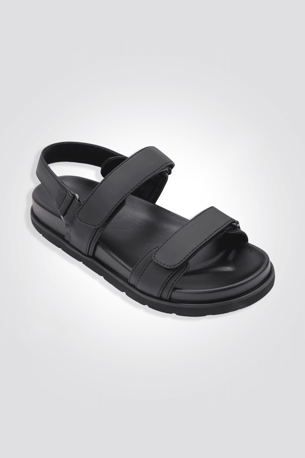 סנדל לנשים FLAT ANKLE STRAP בצבע שחור - MASHBIR//365