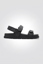 סנדל לנשים FLAT ANKLE STRAP בצבע שחור - MASHBIR//365