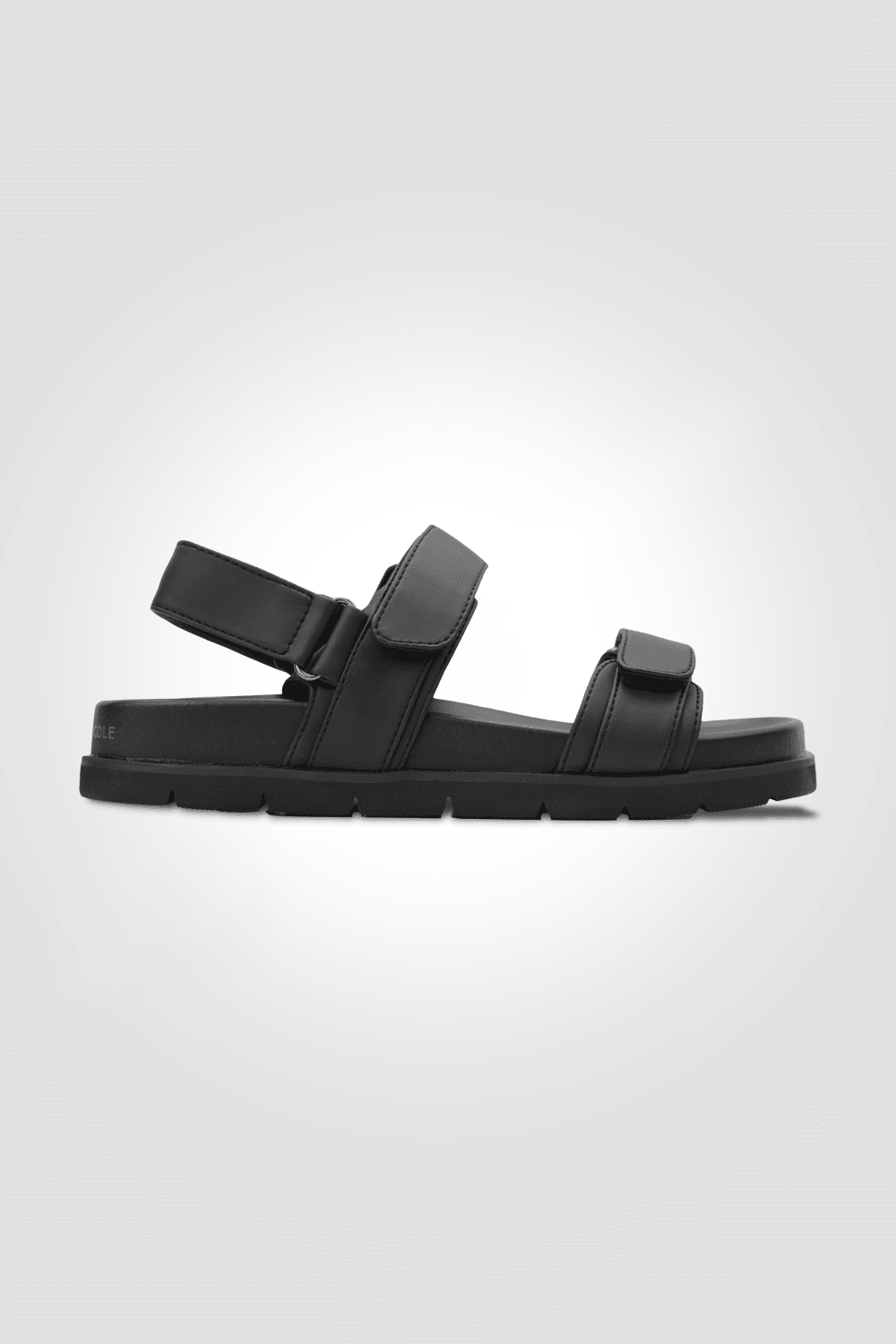 סנדל לנשים FLAT ANKLE STRAP בצבע שחור - MASHBIR//365
