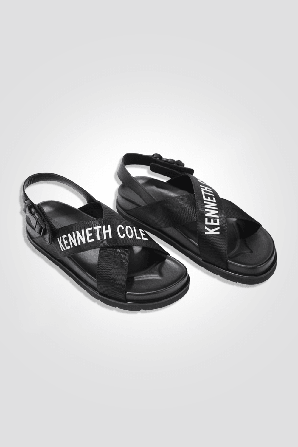 סנדלי FLAT ANKLE STRAP לנשים בצבע שחור - MASHBIR//365