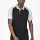 חולצת פולו רגלאן משולב בצבע שחור - MASHBIR//365 - 1