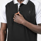 חולצת פולו רגלאן משולב בצבע שחור - MASHBIR//365 - 5