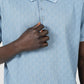 חולצת פולו ג'קארד לוגו בצבע תכלת - MASHBIR//365 - 4