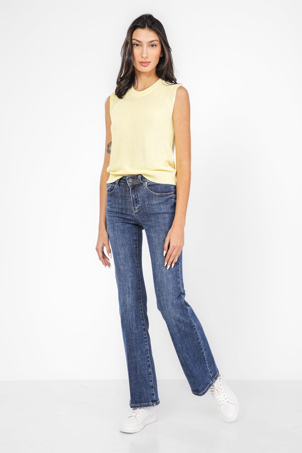 ג'ינס פדלפון בצבע MED BLUE - MASHBIR//365