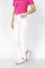 ג'ינס בצבע לבן בגזרה קלאסית - MASHBIR//365