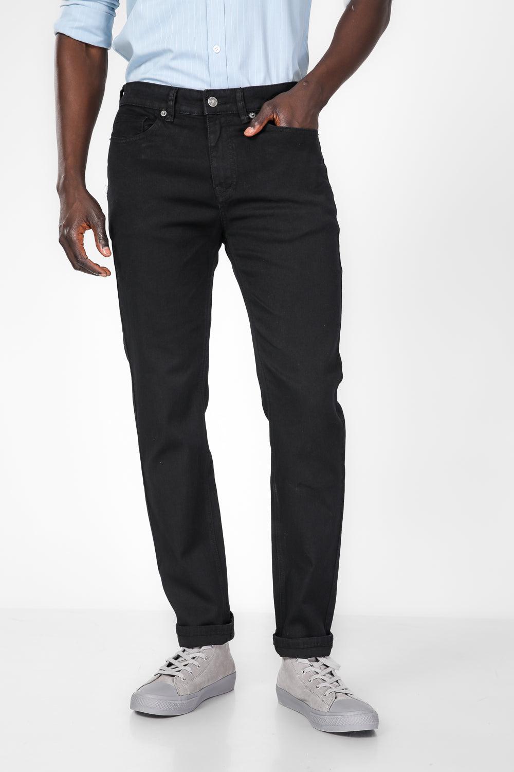 ג'ינס קלאסי בצבע שחור - MASHBIR//365