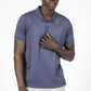 חולצת פולו ג'קארד לוגו בצבע נייבי - MASHBIR//365 - 3