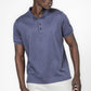 חולצת פולו ג'קארד לוגו בצבע נייבי - MASHBIR//365 - 1