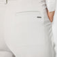מכנסיים מחוייטים עם קפלים בצבע שמנת - MASHBIR//365